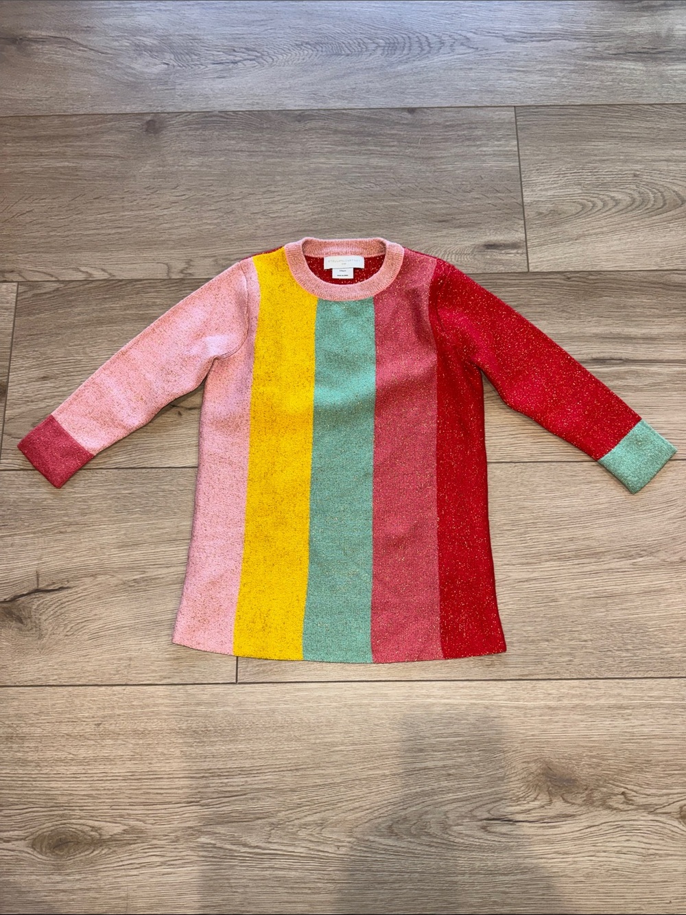 Kids Multicolor Stripe Sparkle Knit Top